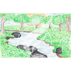 copy of copy of copy of copy of Imagem de Cabra para Moldura Retangular - Preto e Branco